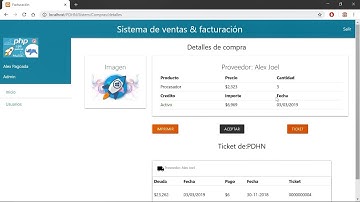 Sistema de facturación en PHP MVC Interfaz compra de productos