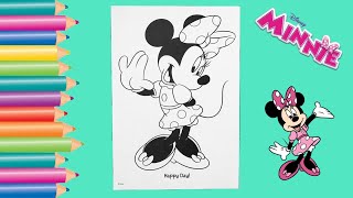 Coloring Minnie Mouse Coloring Page | Gabby's Coloring Show