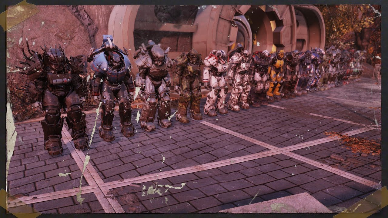 Fallout 76 All my Power Armor Skins YouTube