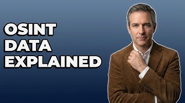 How Are Open Source Intelligence Data Types Categorized?