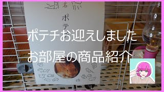 【うさぎ】ポテチお迎えしました　お部屋の商品紹介