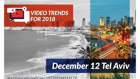 Video Trends For 2018 Conference 12/12 recap