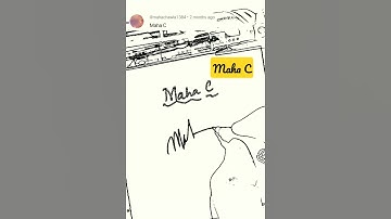 Maha C Signature style 💞✍️#shorts #summerofshorts #signature