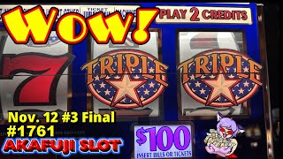 Giant Jackpots High Limit Triple Stars Slot Machine $200 a Spin Biggest Jackpot!