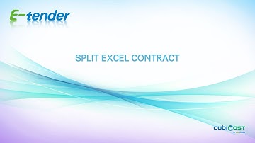 Split Excel Contract