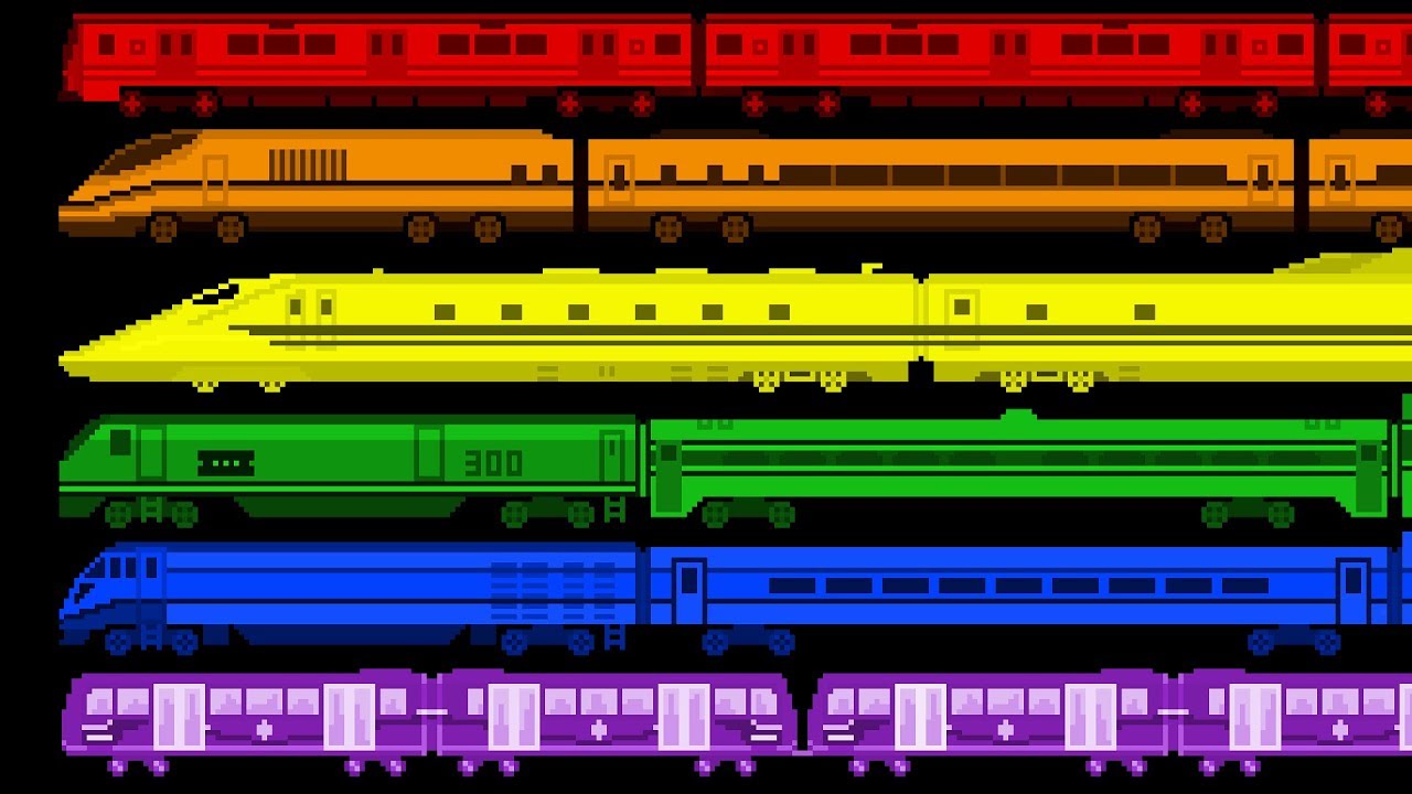 Train Colors Colors With Railway Vehicles The Kids Picture Show Fun Educational - 