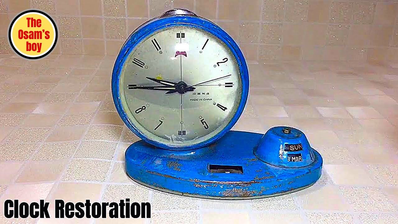 Old style Clock restoration . restoration video