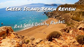 Red Sand Beach, Rhodes Greece