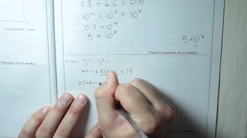 Edexcel GCSE Paper 1 February 2013 - Q17 Equations with Fractions