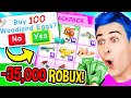 Unboxing *100 WOODLAND EGGS* To Make *EVERY* MegaNeon Woodland Pet In Roblox Adopt Me SPENDING SPREE