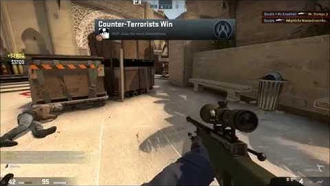 CSGO Insane Jumping AWP shot mid air de Mirage