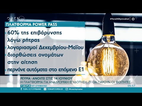 Ανοίγει στις 14