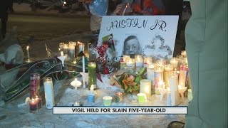 Vigil held for slain 5-year-old