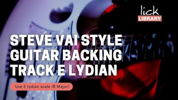 Steve Vai Style Guitar Backing Track | E Lydian | 55 BPM | Free Track Friday