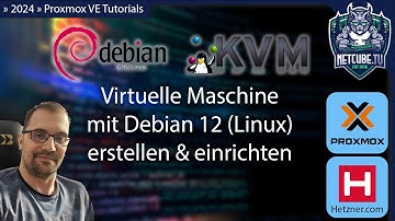 [Proxmox VE] Debian Linux VM installieren + Netzwerk Konfiguration [Hetzner][WQHD-HQ-GER]