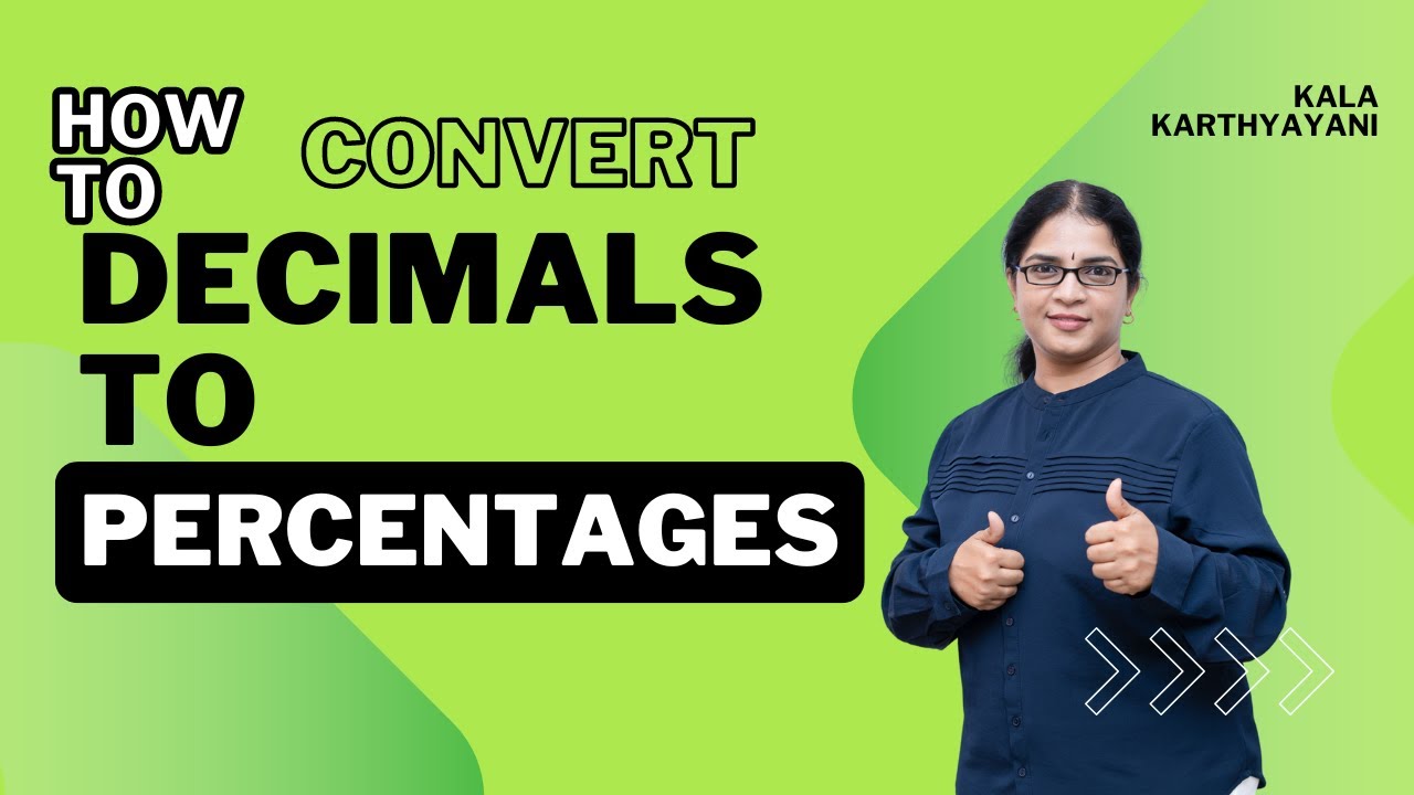 How to convert fraction or decimal into percentage? - YouTube