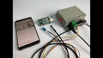 Temperature humidity Data send display smartphone by Ethernet or wifi