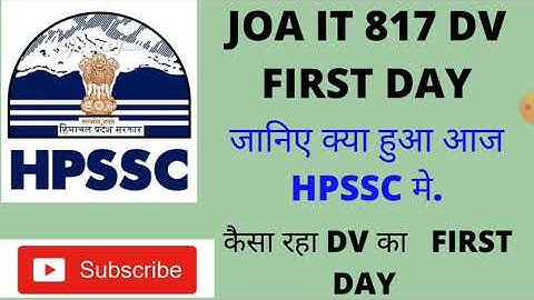 JOA IT 817 DV FIRST DAY.✌️