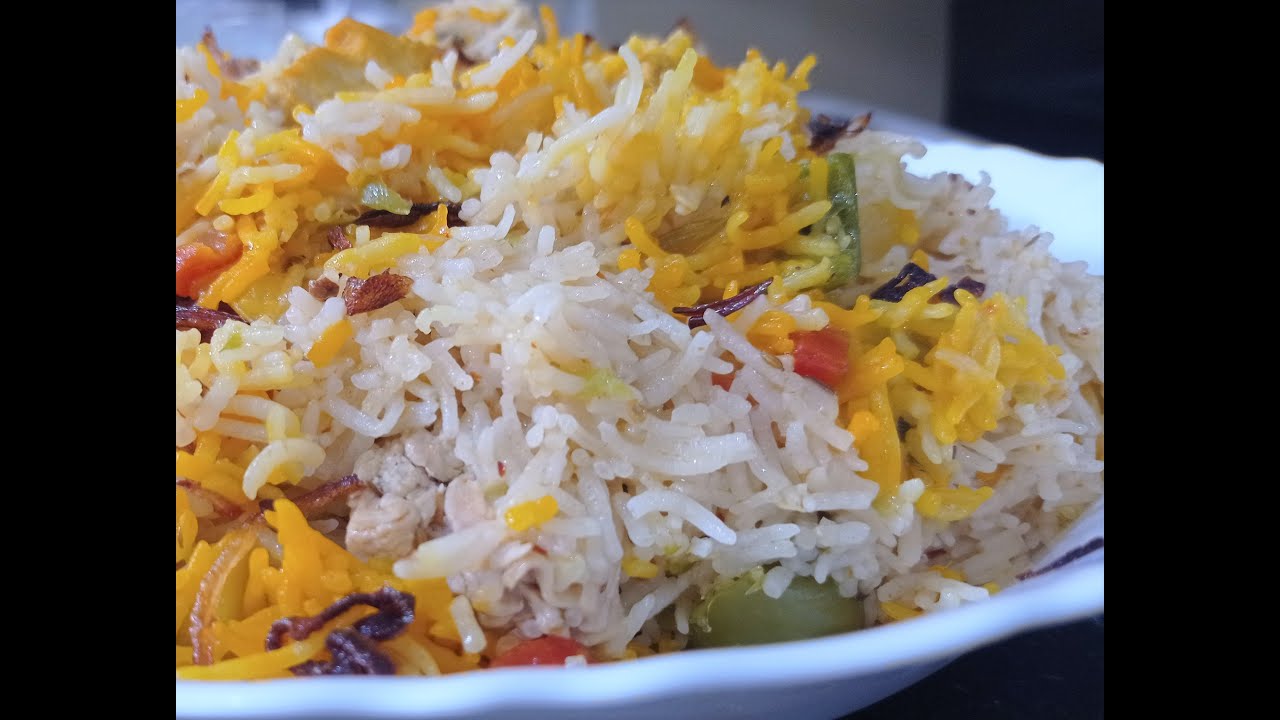 Navratan Chicken Vegetable Pulao Without nuts Easy Recipe for beginners