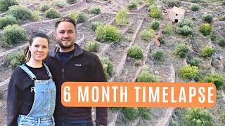 Rebuilding an Abandoned Mediterranean Homestead: 6 Month Off Grid Timelapse