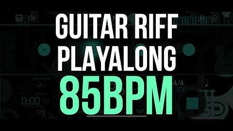 Guitar Riff PlayAlong 85BPM for Cajonists, Drummers, Percussionists