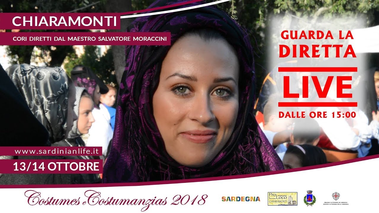 Costumes e Costumanzias 2018 - Chiaramonti | SARDEGNA | Diretta Streaming