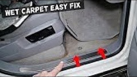 2017 Porsche Cayenne S AC drains clog wet carpet easy fix