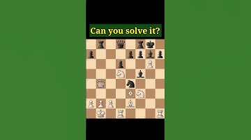 Chess Puzzles Mate in 2 moves | Can you solve it?🤔🤔#chess #puzzle