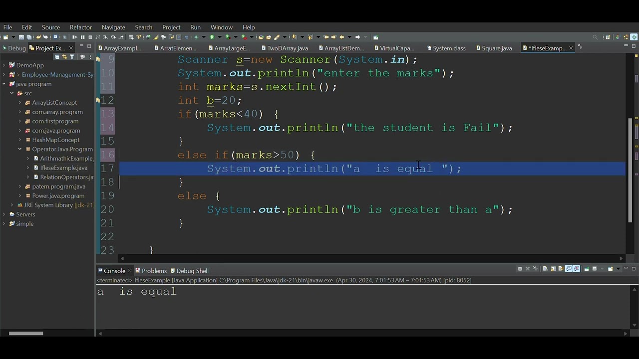 Nested IF Else Statement in Java Language - YouTube