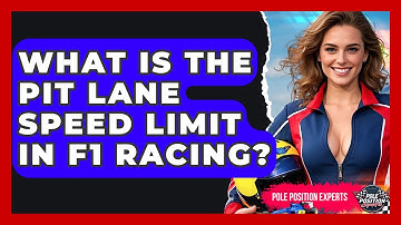 What Is The Pit Lane Speed Limit In F1 Racing? - Pole Position Experts