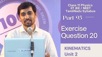 Numerical Problem 20 | Unit 2 Kinematics |11th Physics | Tamil |AlexMaths