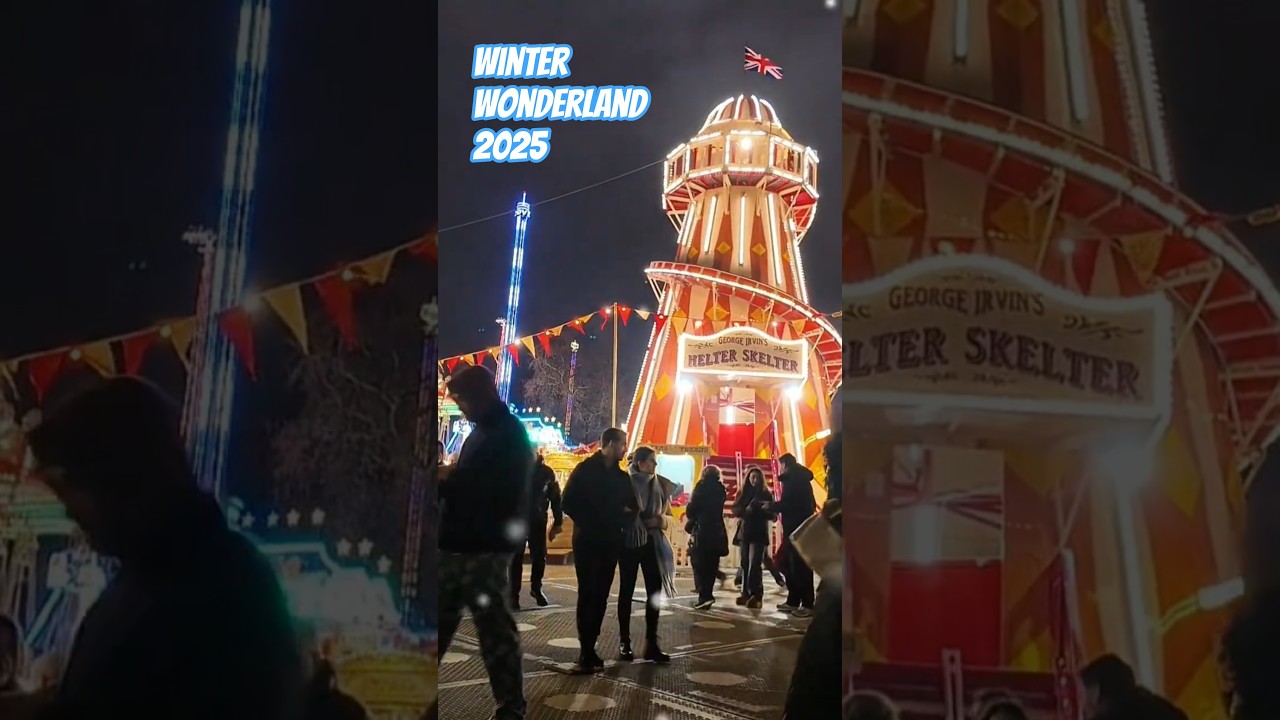 London Winter Wonderland ❄️❄️ #shortvideo #winter #london #christmasmarket #hydepark