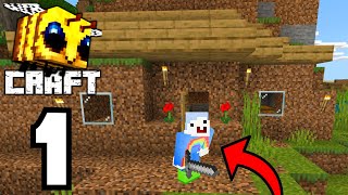 BEE CRAFT - Awesome FREE Minecraft PE COPY - survival part 1 - Gbabs screenshot 4