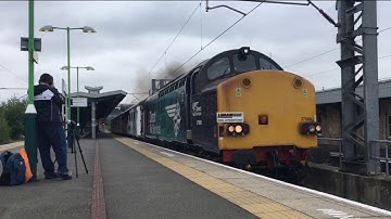 **Class 37 Thrash** 37069 and 37059 Thrash out of Nuneaton on a Loram Test Run 14-08/20