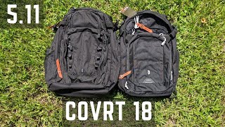 5.11 Tactical Covrt 18 Covert18 Backpack W/CCW Pockets EDC Storage