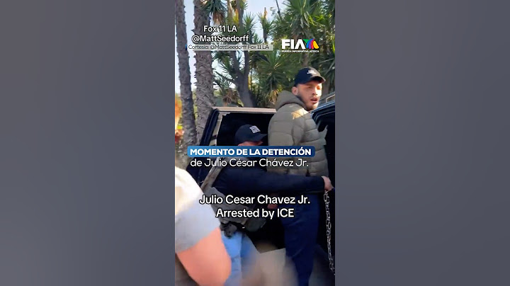 MOMENTO EXACTO en el que el ICE detiene a Julio César Chávez Jr. en Los Ángeles