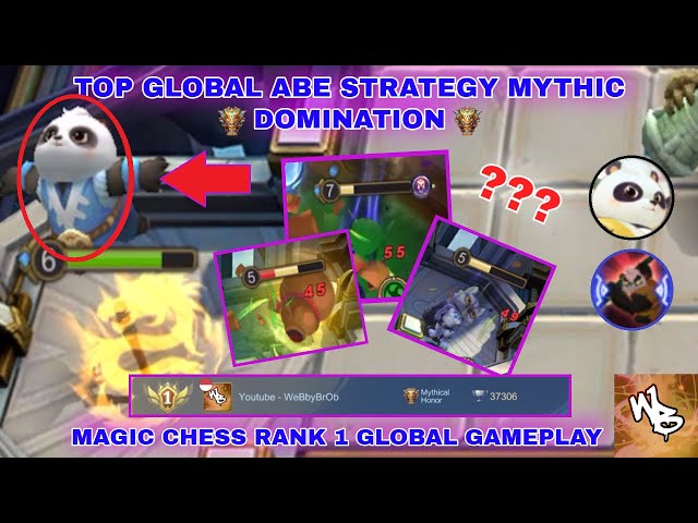 TOP GLOBAL ABE STRATEGY - MYTHIC RAMPAGE - MAGIC CHESS BEST SYNERGY - Mobile Legends Bang Bang class=