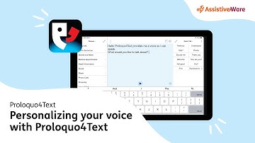 Personalizing your voice with Proloquo4Text