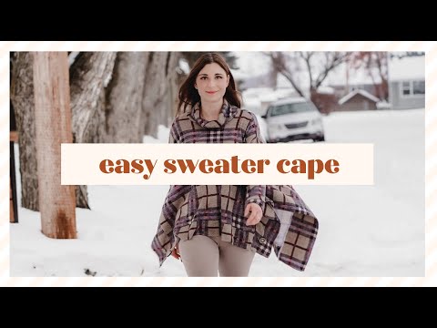 Download How to Sew a Sweater Cape: A Rebecca Page Pattern - Easy beginner sewing projects how to sew a cape