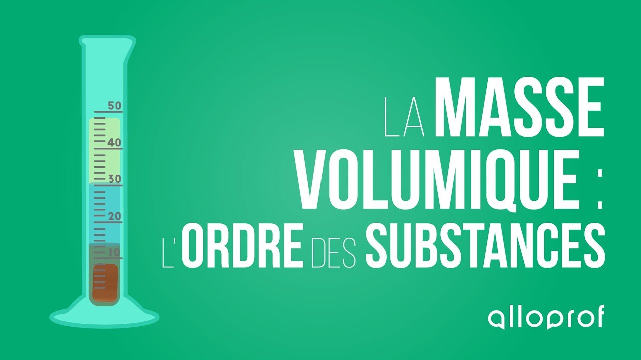 La Masse Volumique Alloprof