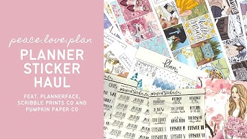 PLANNER STICKER HAUL | feat. Plannerface #ad, Magical Sticker Co and Little Bloom Paperie