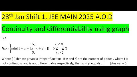 Let F(x) = 3x, x 0@min⁡{1+x+[x],x+2[x] },   0≤x≤2 5  x 2)┤Where [  ] denote greatest integer functio