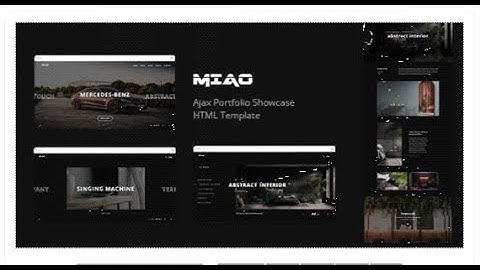 Miao - Ajax Portfolio Showcase HTML Template | Themeforest Templates