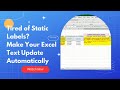 Stop Typing It Manually! Create Dynamic Dates &amp; Text in Excel