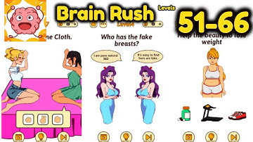 Brain Rush Game All Level 51 - 66 Gameplay Walkthrough | (iOS - Android)