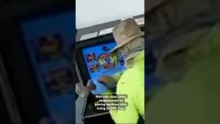 Video captured a man who cops say robbed a store, then smashed gaming machines after losing $3,800.