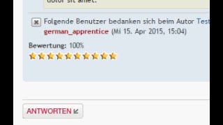 phpBB-Tutorial: Modifikation Thanks for posts