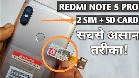How to use 2 Sim + Micro SD Card in Redmi Note 5 Pro!