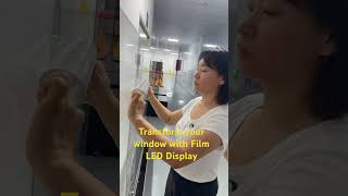 Why Film LED Display Better for Your Glass Window? #filmleddisplay #LEDWall #UltrathinLED