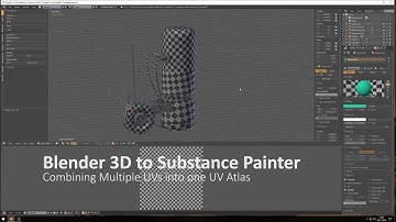 3. Blender 3D to Substance Painter   Combining UVs into one UV Atlas